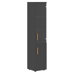 Высокий шкаф с глухой дверью колонна FORTA Черный Графит  FHC 40.2 (L/R) (399х404х1965) в Вологде