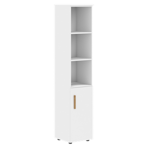 Высокий шкаф с глухой малой дверью  правой FORTA Белый FHC 40.5 (R) (399х404х1965) в Вологде