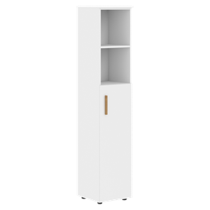 Шкаф колонна высокий с глухой средней дверью правой FORTA Белый FHC 40.5 (R) (399х404х1965) в Вологде