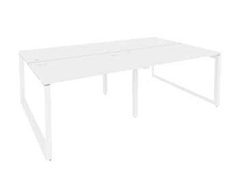 Письменный стол O.MO-D.RS-4.2.7, Белый/Белый бриллиант в Вологде