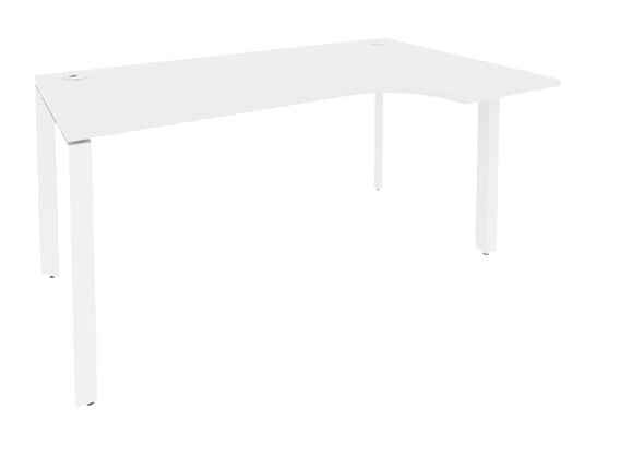 Письменный стол O.MP-SA-1R Белый/Белый бриллиант в Вологде - изображение