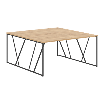 Двойной стол LOFTIS Дуб Бофорд  LWST 1516 (1560х1606х750) в Вологде - изображение