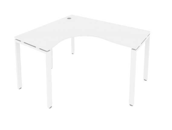 Угловой стол Б.СА-3Л Белый/Белый в Вологде - изображение