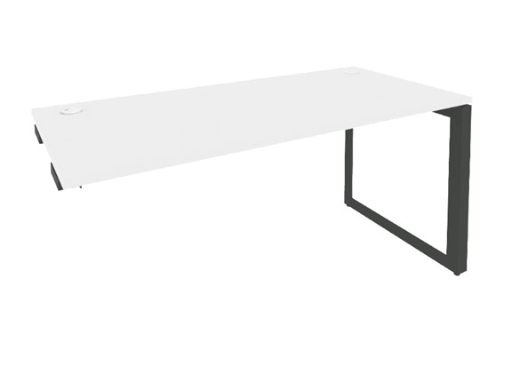 Стол приставка O.MO-SPR-4.7 Антрацит/Белый бриллиант в Вологде - изображение