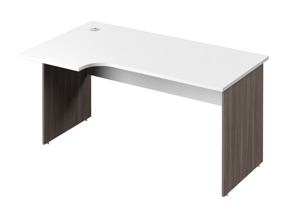 Письменный стол С-35 левый, цвет Белый/Джара Госфорт в Вологде - изображение