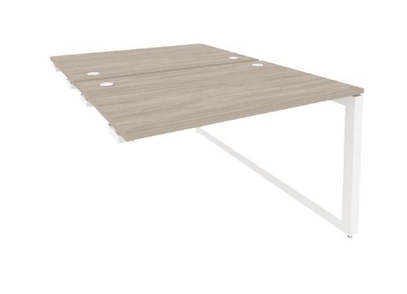Приставной стол к тумбе O.MO-D.SPR-1.7 Белый/Дуб Аттик в Вологде - изображение