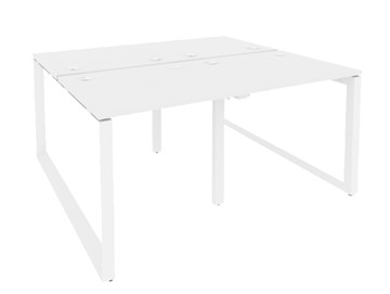 Письменный стол O.MO-D.RS-4.0.8, Белый/Белый бриллиант в Вологде