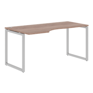 Письменный стол с боковым левым выступом XTEN-Q Дуб-сонома-серебро XQCET 169 (L) (1600х900х750) в Вологде