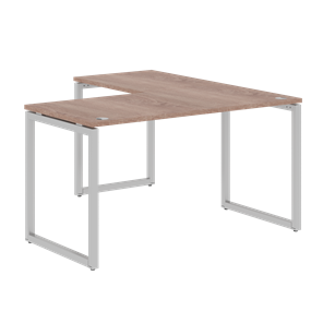 Письменный стол угловой левый XTEN-Q Дуб-сонома- серебро XQCT 1415 (L) (1400х1500х750) в Вологде
