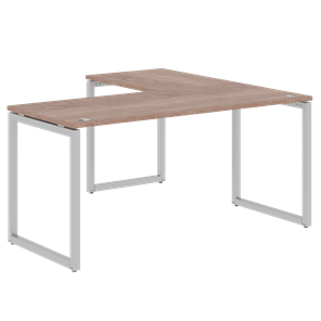 Письменный стол угловой левый XTEN-Q Дуб-сонома- серебро XQCT 1615 (L) (1600х1500х750) в Вологде