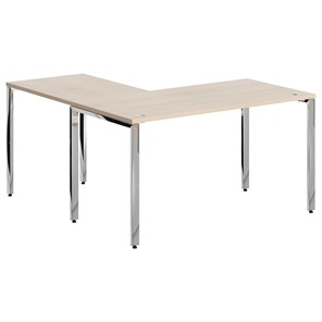Письменный угловой  стол для персонала правый XTEN GLOSS  Бук Тиара  XGCT 1415.1 (R) (1400х1500х750) в Вологде