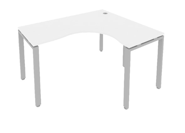 Угловой письменный стол Б.СА-4Пр Белый/Серый в Вологде - изображение