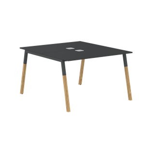 Стол для переговоров FORTA Черный Графит-Черный Графит-Бук  FWST 1113 (1180x1346x733) в Вологде