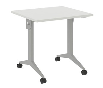 Складной мобильный стол X.M-0.7, Металл серый/Белый бриллиант в Вологде