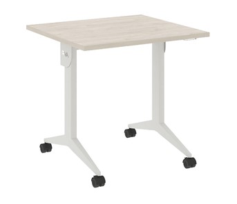Мобильный стол X.M-1.7, Металл белый/Денвер светлый в Вологде