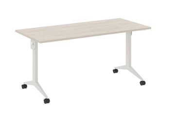 Складной мобильный стол X.M-4.7, Металл белый/Денвер светлый в Вологде