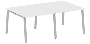 Стол для совещаний БА.ПРГ-2.2, Белый/Серый в Вологде
