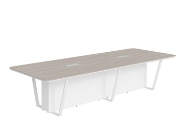 Стол для заседаний LINE Дуб-серый-белый СФ-571734.1 (3460х1340х754) в Вологде