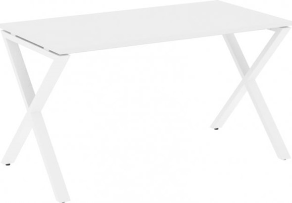 Стол офисный Loft VR.L-SRX-3.7, Белый Бриллиант/Белый металл в Вологде - изображение