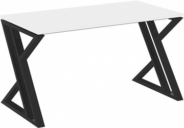 Стол на металлокаркасе Loft VR.L-SRZ-3.7, Белый Бриллиант/Черный металл в Вологде