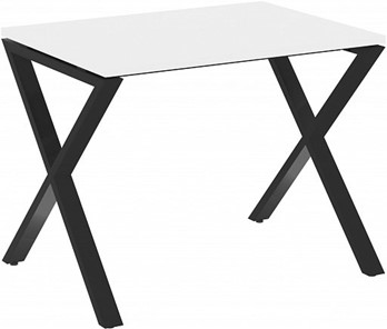 Стол на металлокаркасе Loft VR.L-SRX-1.7, Белый Бриллиант/Черный металл в Вологде