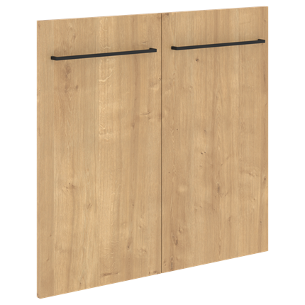 Дверь глухая двойная низкая LOFTIS Дуб Бофорд LLD 40-2 (790х18х734) в Вологде - изображение