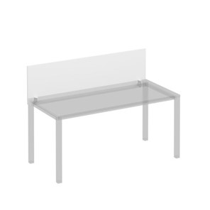 Экран для стола 160 на белом каркасе с кронштейнами Комфорт КФ, белый премиум (160x45x1.8) К.Б 843 в Вологде