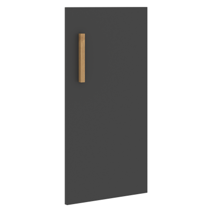 Дверь для шкафа низкая правая FORTA Черный Графит FLD 40-1(R) (396х18х766) в Вологде - изображение