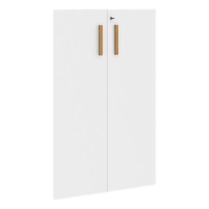 Двери для шкафов средние с замком FORTA Белый FMD 40-2(Z) (794х18х1164) в Вологде - изображение