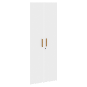 Двери для шкафов высокие с замком FORTA Белый FHD 40-2(Z)  (794х18х1932) в Вологде