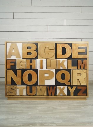 Комод Alphabeto Birch 10 ящиков (AL-01/2ETG/4) в Вологде - изображение