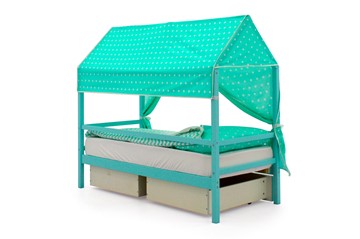 Крыша текстильная для кровати-домика Svogen (звезды, мятный) в Вологде - предосмотр 2