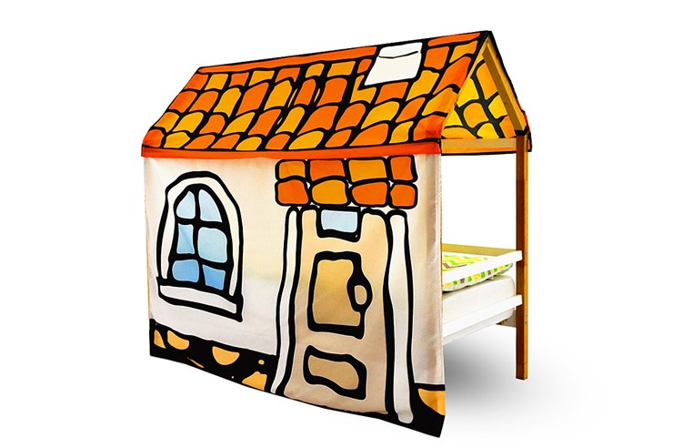 Игровая накидка для кровати-домика Svogen «Черепичный домик» в Вологде - изображение 1