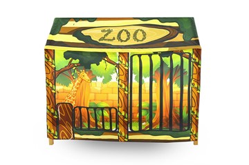 Игровая накидка для кровати-домика Svogen «Зоопарк» в Вологде - предосмотр