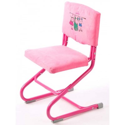 Чехол для стула СУТ 01-01 Розовый, Замша в Вологде - изображение