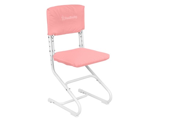 Набор чехлов на сиденье и спинку стула СУТ.01.040-01 Розовый, Замша в Вологде - изображение