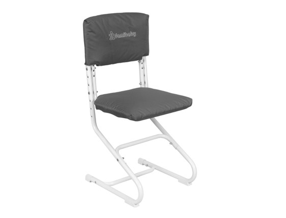 Комплект чехлов на сиденье и спинку стула СУТ.01.040-01 Серый, ткань Оксфорд в Вологде - изображение
