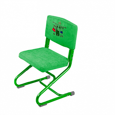 Чехол для стула СУТ 01-01 Зеленый, Замша в Вологде - изображение