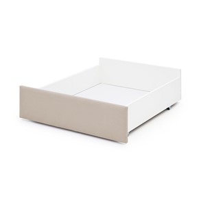 Ящик для хранения Litn мягкий для кроватей 160х80 холодный бежевый (микрошенилл) в Вологде