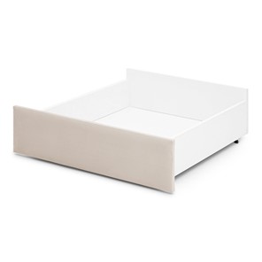 Ящик для детской кровати Litn мягкий для кроватей 160х80 ванильный (велюр) в Вологде