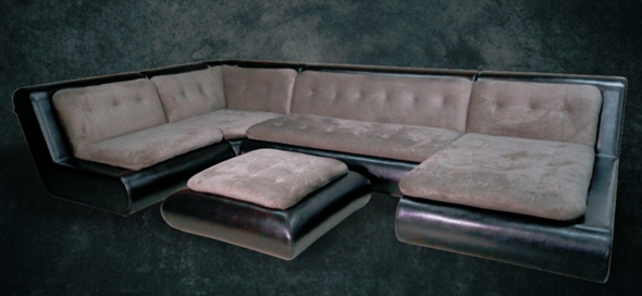 П-образный диван Эвелина со столом-пуфом в Вологде - изображение