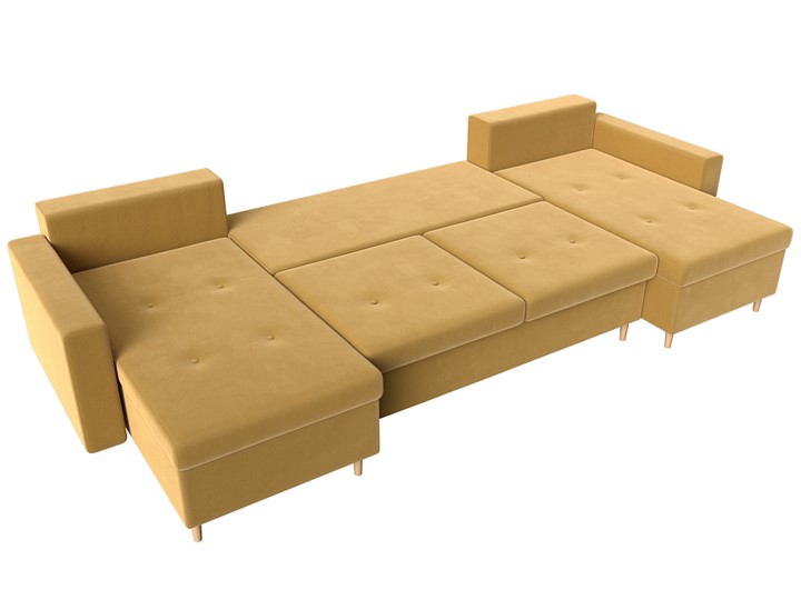 П-образный диван Белфаст, Желтый (Микровельвет) в Вологде - изображение 2