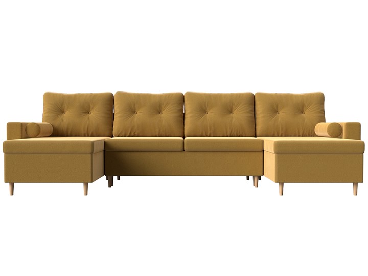 П-образный диван Белфаст, Желтый (Микровельвет) в Вологде - изображение 5