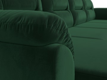 Большой П-образный диван Бостон, Зеленый (велюр) в Вологде - предосмотр 5