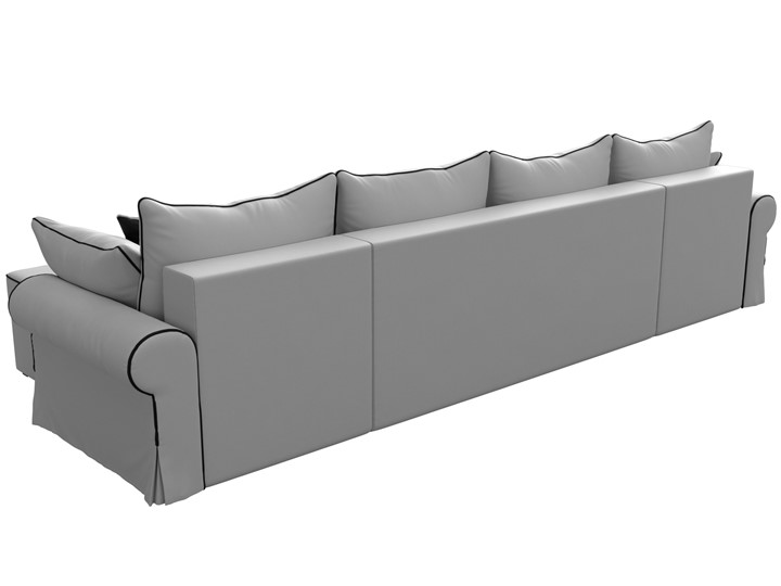 Большой П-образный диван Элис, Белый (экокожа) в Вологде - изображение 7