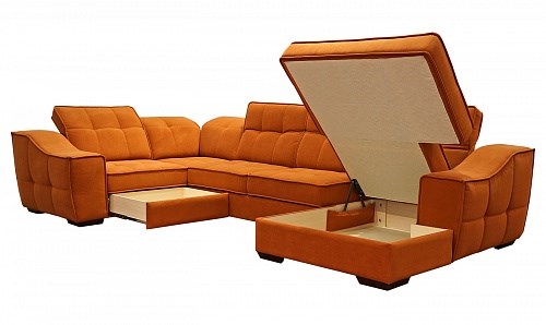 Угловой диван N-11-M (П1+ПС+УС+Д2+Д5+П1) в Вологде - изображение 1