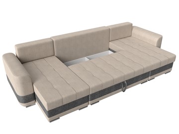 П-образный диван Честер, Бежевый/серый (рогожка) в Вологде - предосмотр 6