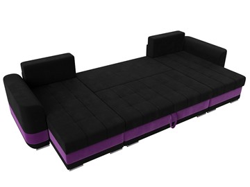 П-образный диван Честер, Черный/фиолетовый (вельвет) в Вологде - предосмотр 7
