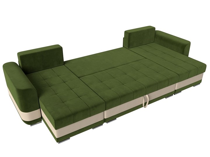 П-образный диван Честер, Зеленый/бежевый (вельвет/экокожа) в Вологде - изображение 7