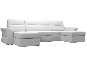 Большой П-образный диван Клайд, Белый (Экокожа) в Вологде - предосмотр